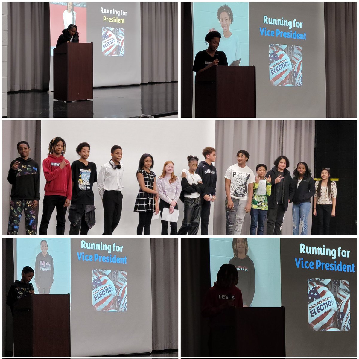 Rockey Anderson (@rockey_and) on Twitter photo Public speaking isn't easy. I'm so proud of our future leaders. They created & presented a speech to their peers & have been campaigning for weeks. Who will become the voices of 7th grade? 🗳Voting will take place on Tuesday, February 1st! <a href="/GarrettMSGators/">Garrett Gators</a> Public speaking isn't easy. I'm so proud of our future leaders. They created & presented a speech to their peers & have been campaigning for weeks. Who will become the voices of 7th grade? 🗳Voting will take place on Tuesday, February 1st! <a href="/GarrettMSGators/">Garrett Gators</a>