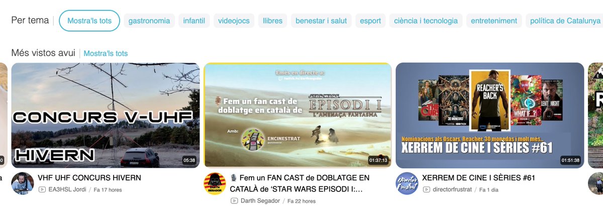 DarthSegador's tweet image. Tenim el darrer vídeo entre els més vistos avui a @ClapClap_cat!

Encara no l&apos;heu vist? youtu.be/g28KGqnESxM?si…