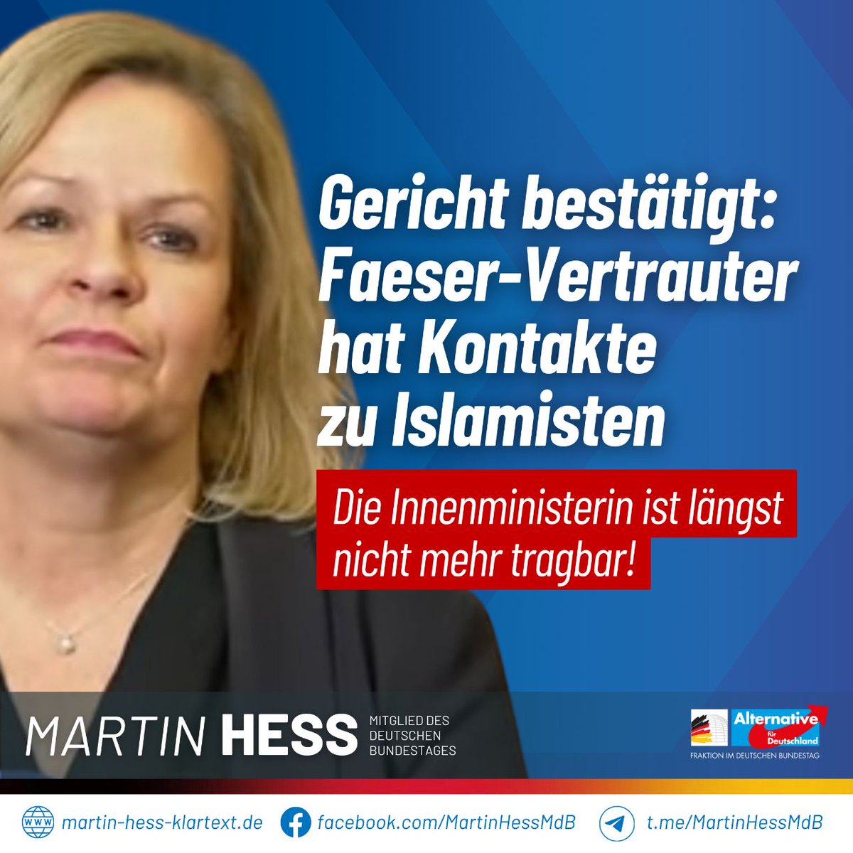 Die Nachrichtenseite Apollo News deckte im letzten September Verbindungen zwischen dem SPD-Politiker Mustapha Lamjahdi, einem Vertrauten Nancy Faesers, und staatsfeindlichen Islamisten auf. Daraufhin wurde Apollo News von Lamjahdi verklagt. Apollo News gewann das Verfahren nun,
