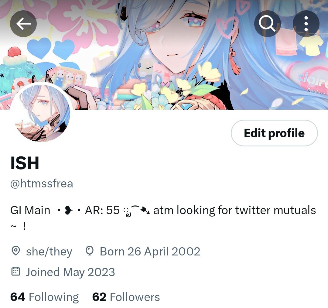 htmssfrea's tweet image. 「⋆｡ﾟ☁︎#promotwt｡⋆｡☾ ｡⋆  」
be my new moot! +++ 
 
ᶻ 𝘇 𐰁  • intp-a • 21
 ₊˚🎧⊹♡ introverted &amp;amp; a HUGE sleeper c୧ ‧₊ 🍮 cunty music, cats, &amp;amp; repetitive yet addicting reincarnation shoujo manhwa

 ♡/↻to be moots!
⌗TAGS !#genshintwt #hsrtwt #anitwt #manhwatwt