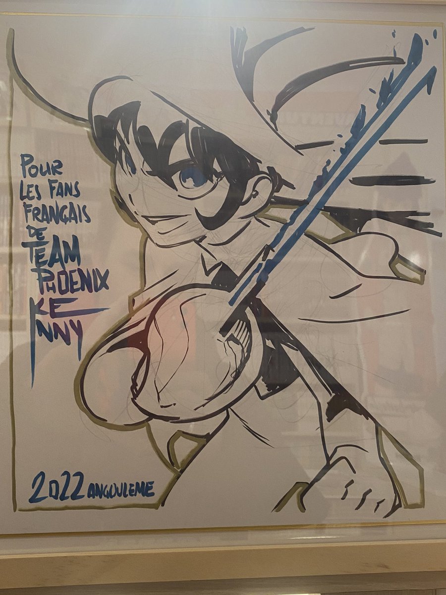 Chulisima la shikishi de <a href="/KennyRuido/">ケニー・ルイス Kenny Ruiz</a> que tienen en <a href="/mangakatlib/">Librairie Manga Kat</a> en el centro de Angouleme