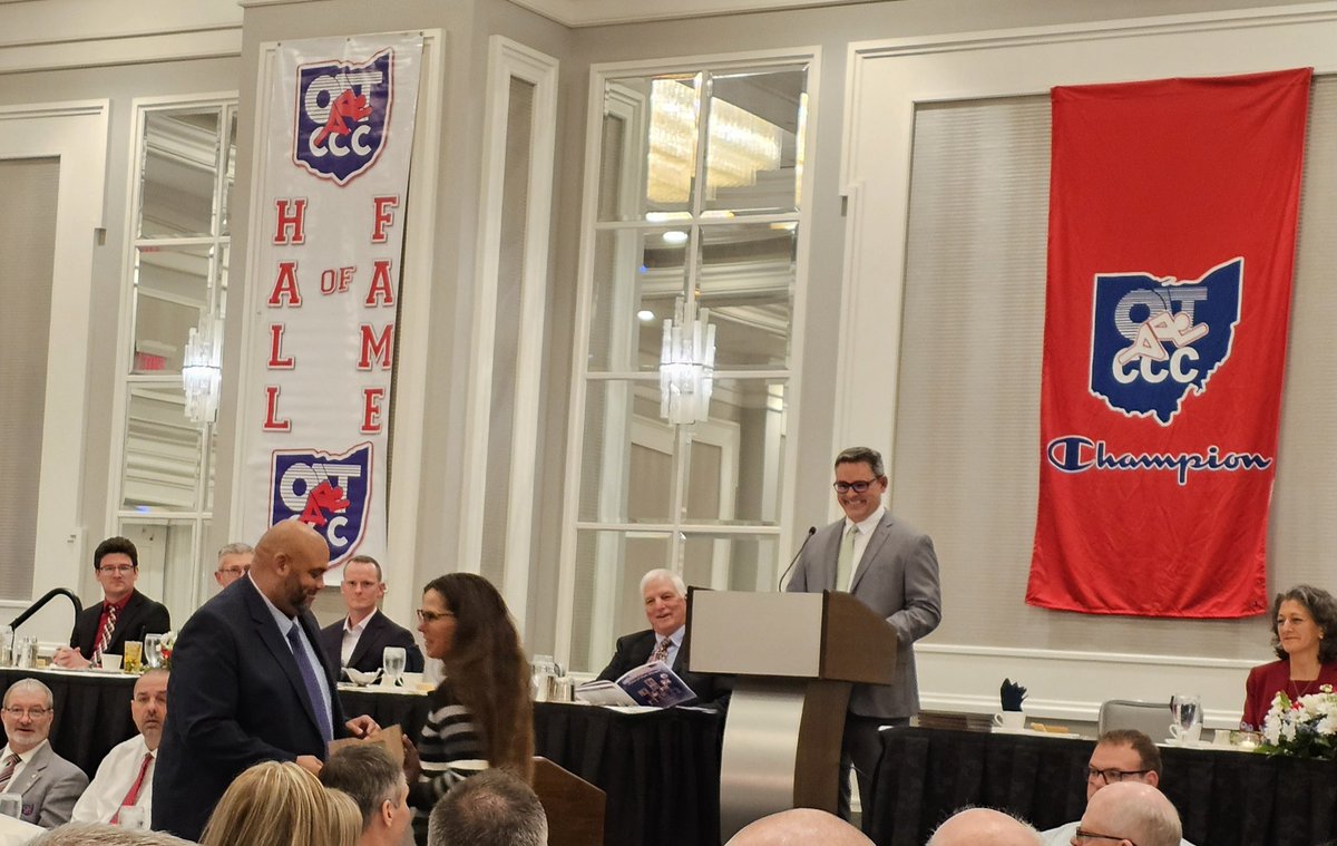 Geneva High School Track &amp; Field Coach Emily Long was honored last evening in Columbus by <a href="/oatccc/">OATCCC</a> where she was the recipient of the Sportsmanship, Ethics, and Integrity Award! Congratulations Coach! <a href="/AthleticsGeneva/">Geneva Athletics</a> <a href="/GenevaSchools1/">@GenevaSchools</a> (Photos Courtesy of Coach Ball)