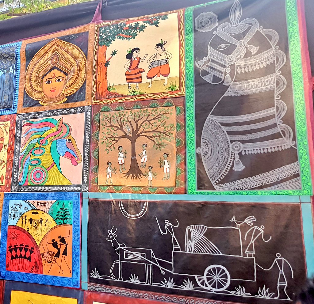 Himalaytrekker's tweet image. Visited the Kala Ghoda Arts Festival at Kala Ghoda, Mumbai. 

Very good art stalls from across India.👌
The Pattachitra Art from Odisha &amp;amp; Pichwai Art from Rajasthan 🎨

#KalaGhoda #KalaGhodaArtFest #KalaGhodaFestival #Mumbai #SoBo #Pattachitra 
@narsimhavamana @AngryBoka