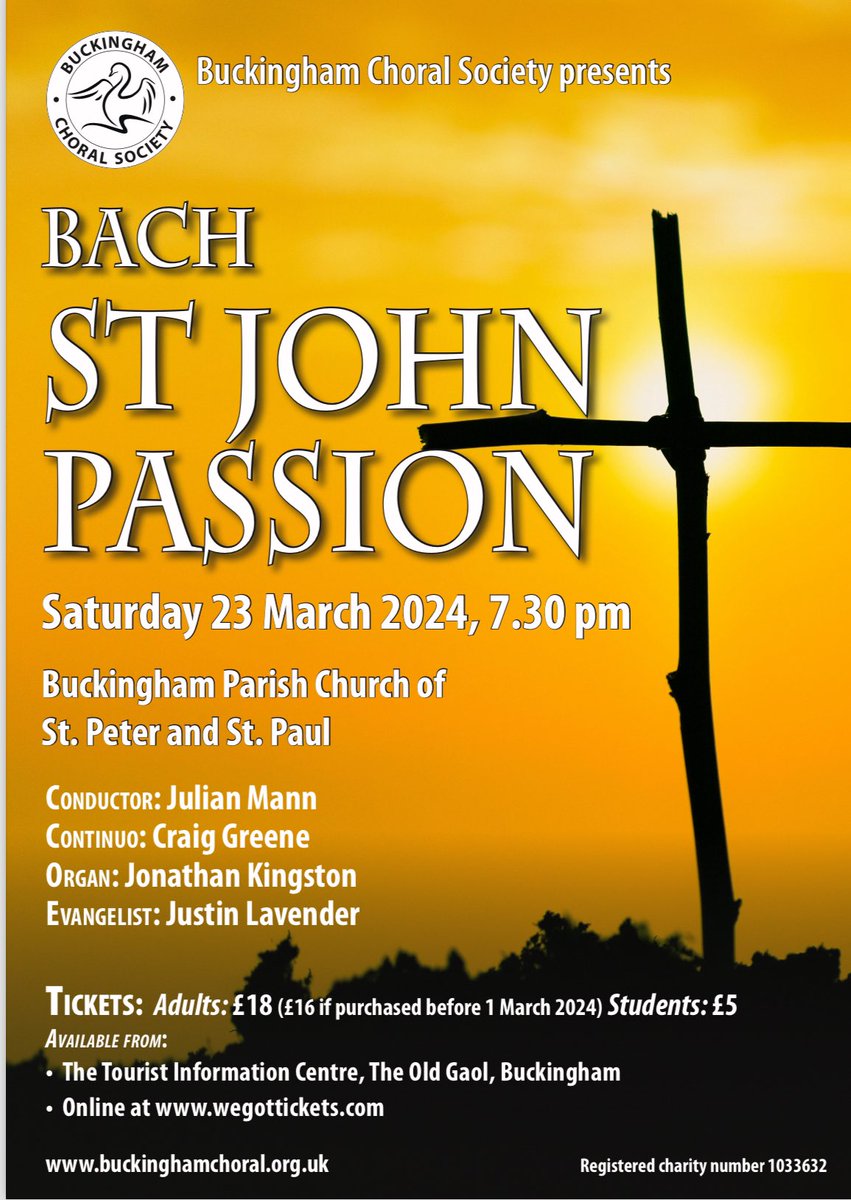 Tickets now available from the <a href="/BuckinghamTIC/">Discover Buckingham</a> and online wegottickets.com/event/606801
#Buckingham #music #classic #singing