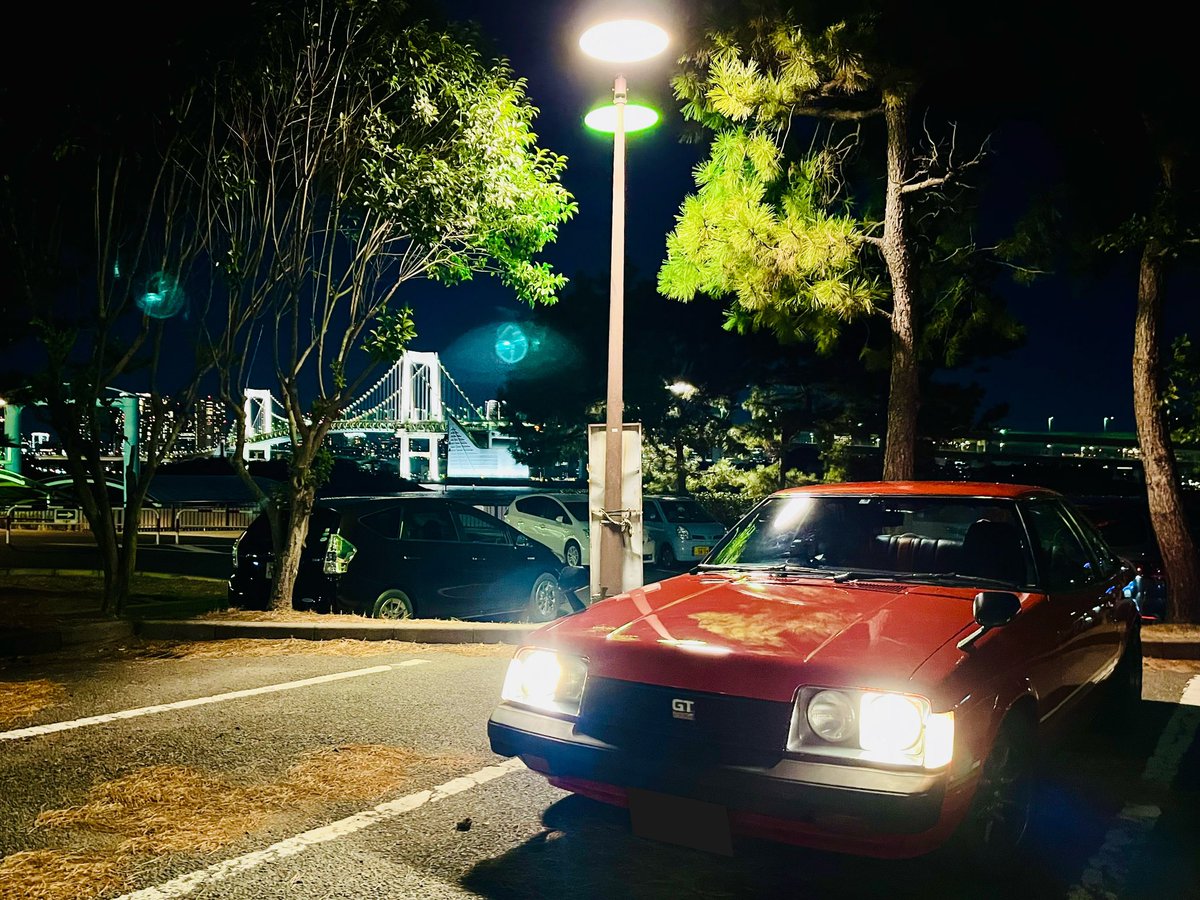 celica2000ra45's tweet photo. #セリカ で #お台場 に行ってきました。イルミネーションや #レインボーブリッジ が綺麗でした。
#CELICA
#CELICA2000GT
#ra45
#CELICA2000GTRALLY
#celicarally
#TOYOTACELICA
#celicacoupe
#セリカ
#セリカGTラリー
#2代目
#celica2nd
#2代目セリカ
#旧車
#1979model
#2ndgeneration https://t.co/52eEhtGSIs