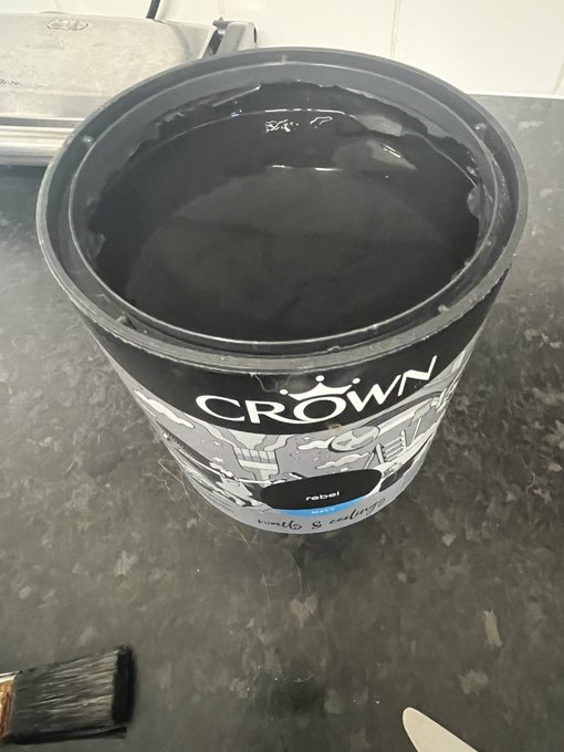 Time to paint more of my house black! 🖤🖤🖤🖤 https://t.co/LXyrIrKcJ1