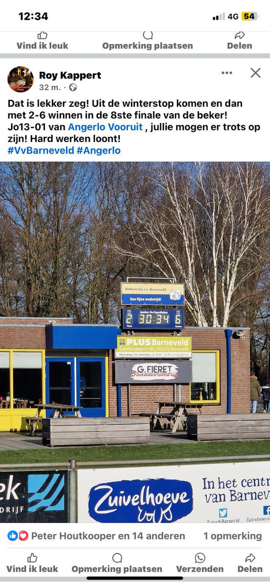 Angerlovooruit's tweet photo. Dat is lekker zeg! Uit de winterstop komen en dan met 2-6 winnen in de 8ste finale van de beker! Jo13-1 van Angerlo Vooruit , jullie mogen er trots op zijn! Hard werken loont!
#VvBarneveld #Angerlo https://t.co/EkUMiFLbun