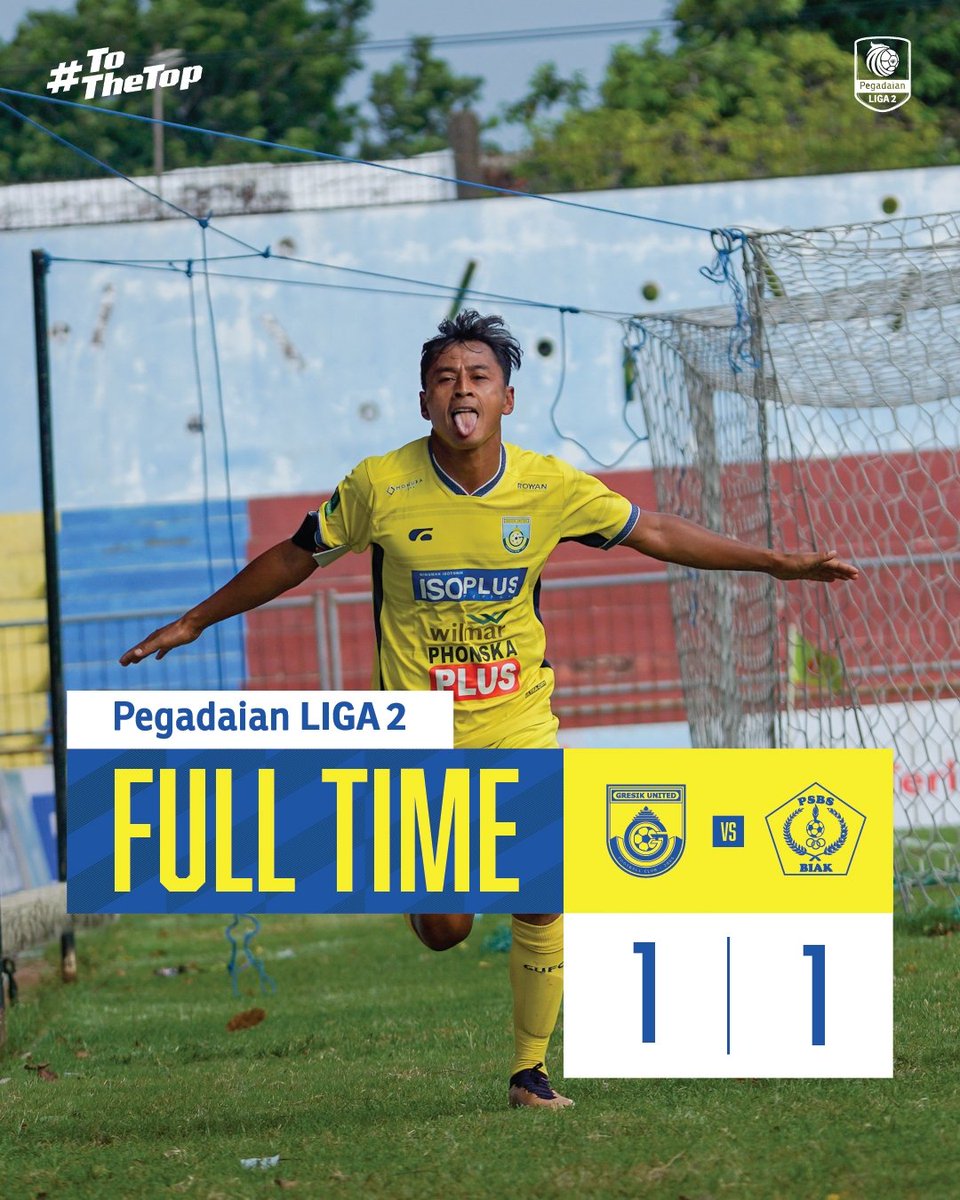 gresikutdFC's tweet photo. FULL TIME!
Tertahan di Pasuruan.
#GresikUnited #LaskarJokoSamudro #ToTheTop #GRSBIK #GUPSBS https://t.co/8sC57Cclah