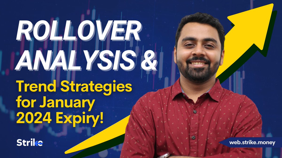 indiacharts's tweet photo. If you were unable to attend this morning's webinar on rollover analysis, you can catch the recording now. View the session live on the Indiacharts Youtube Channel: https://t.co/LSPKRVmEfk

What have we discussed on the webinar: 
1. Rollover analysis of January 2024 Expiry 
2. Screening outlier stocks based on participants' positioning at the start of the new expiry
3. Explaining trend analysis techniques based on open interest and other indicators.

#WebinarRecording #RolloverAnalysis #StockMarketInsights #January2024Expiry #OutlierStocks #PositioningAnalysis #TrendAnalysis