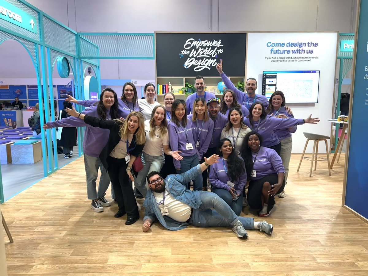 And that’s a wrap. Always a great time with the @CanvaEdu Team!! 💙💜

#Bett2024 @Bett_show @canva