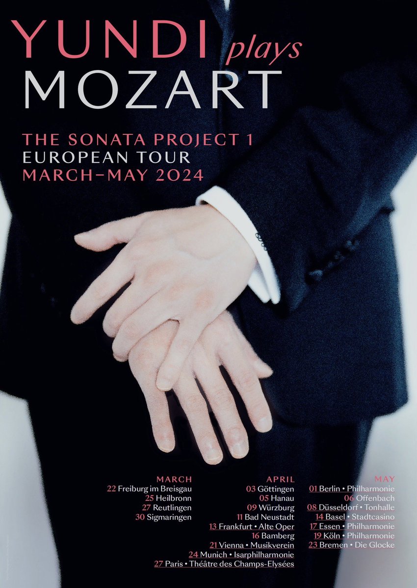 2024 MARCH-MAY EUROPEAN TOUR🎵 #YundiplaysMozart #YundiEuropeanTour #Frankfurt #Vienna #Munich #Paris #Berlin #Köln #Mozart #pianosonata
