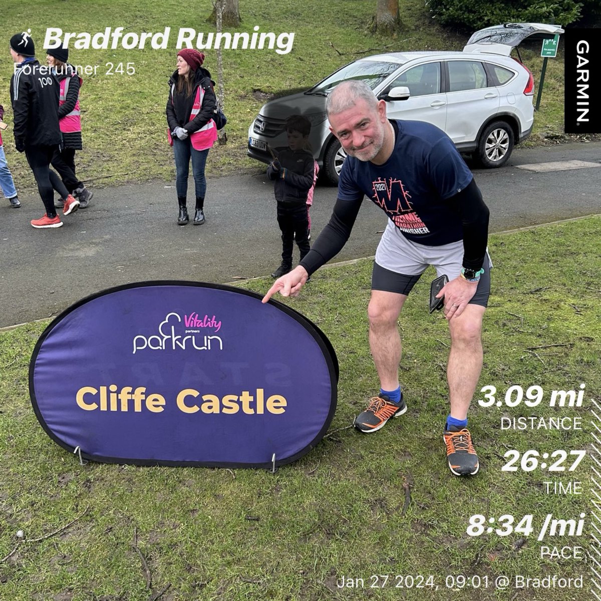 Cliffe Castle Park Run. First time. Bit of a toughie that with some cheeky trail hills. Official time 26:27 30/127 26th Male 7th VM 45-49 #runhappy #beawesome #headspace #ukrunchat #redfoxrunclub 👊🏃🏻‍♂️🏃🏻‍♂️👊 #beat-yesterday