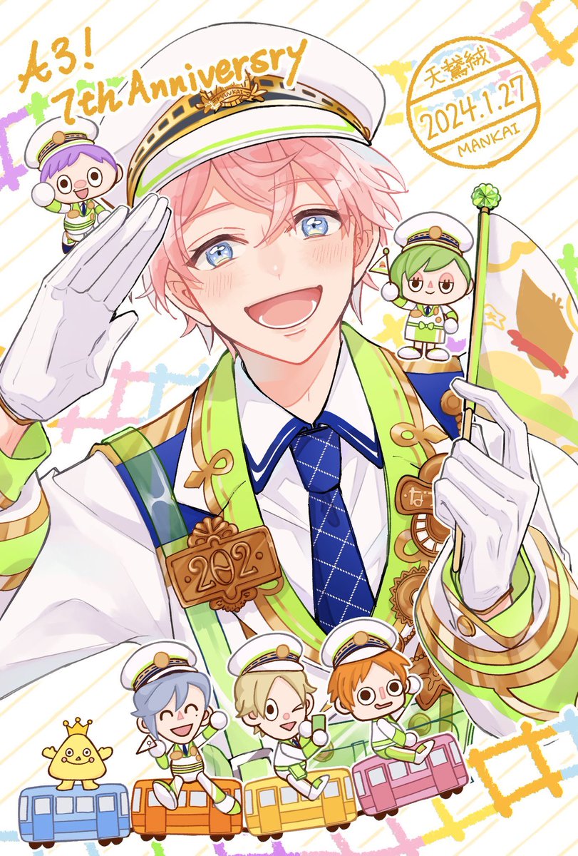 l_me8ty's tweet photo. ７周年おめでとうございます💐

 #A3_7th_anniversary https://t.co/tkjQDpjUA4