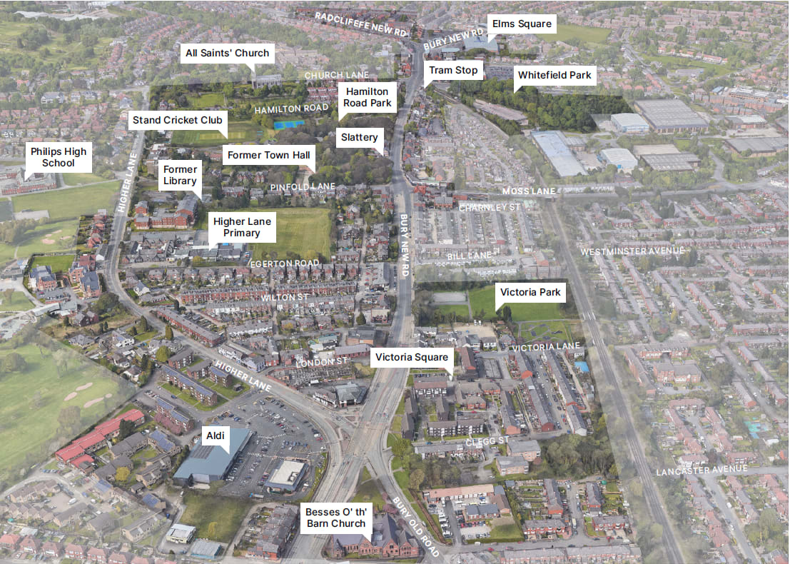 Let’s shape Whitefield’s town centre plan together

Talk to the project team, share views on the draft plan &amp; put forward suggestions

Fri 2 Feb 10am-1pm or Sat 3 Feb 12pm-3pm at Morrisons, M45 8QH

Or fill in the online survey: 
👉ow.ly/8QvK50QuLwn

#TownOfHearts #LetsDoIt