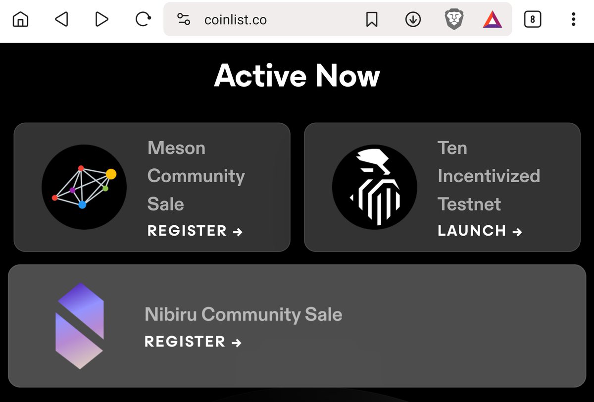 CryptoGirlNova's tweet image. Heard quite a bit of people got into the latest CoinList launchpad presales.

One of the last launchpads without any token holding requirement.

Almost all of them moon on launch as well.

Would recommend 🤝