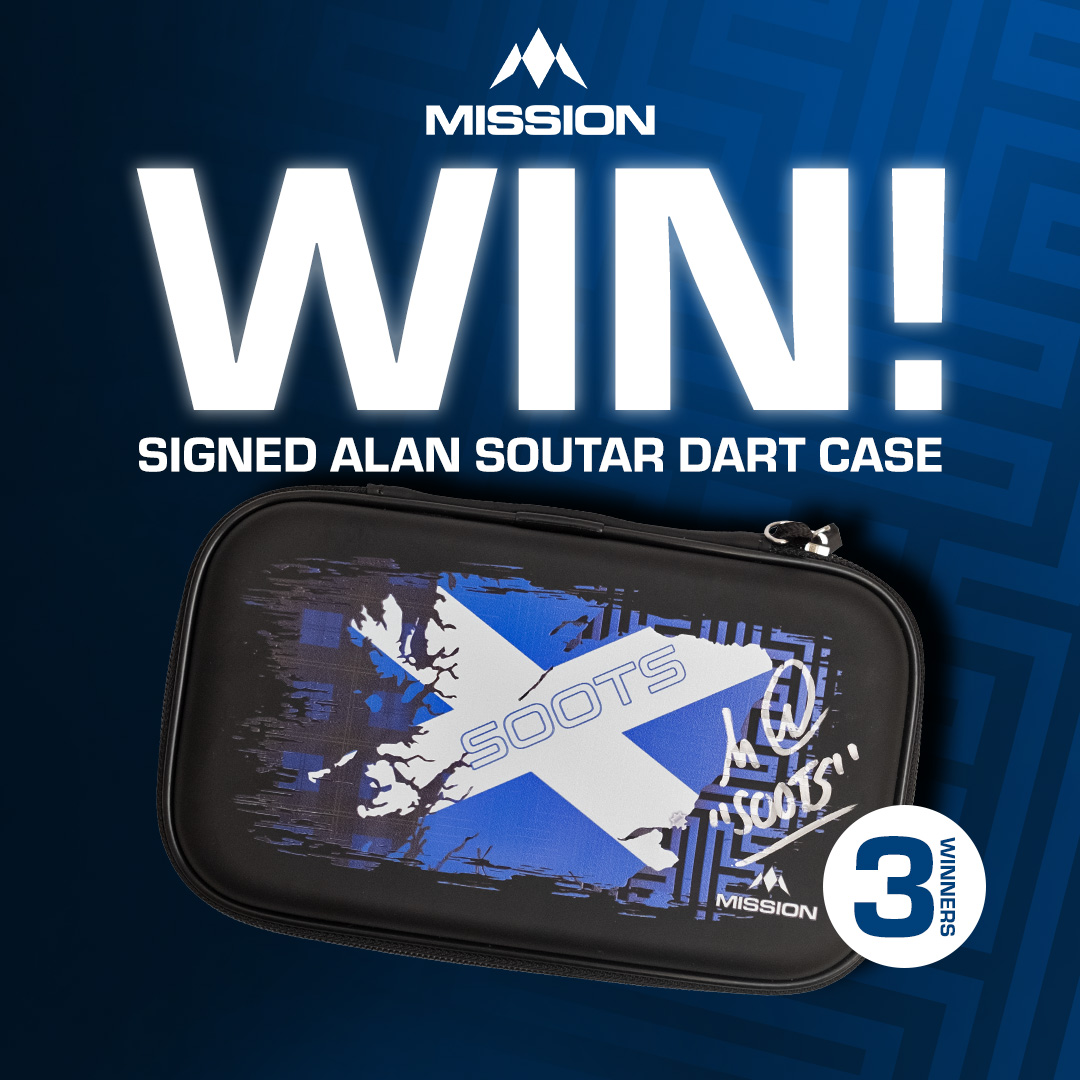 🚨 COMPETITION TIME: Win a SIGNED @soots180 Dart Case 🏴󠁧󠁢󠁳󠁣󠁴󠁿 We have three signed cases to give away! To be in with a chance of winning one: Follow Mission Darts, Like & Repost this post! Ends 03/02/24. Full T&Cs on Facebook. #ForTheWin #Giveaway