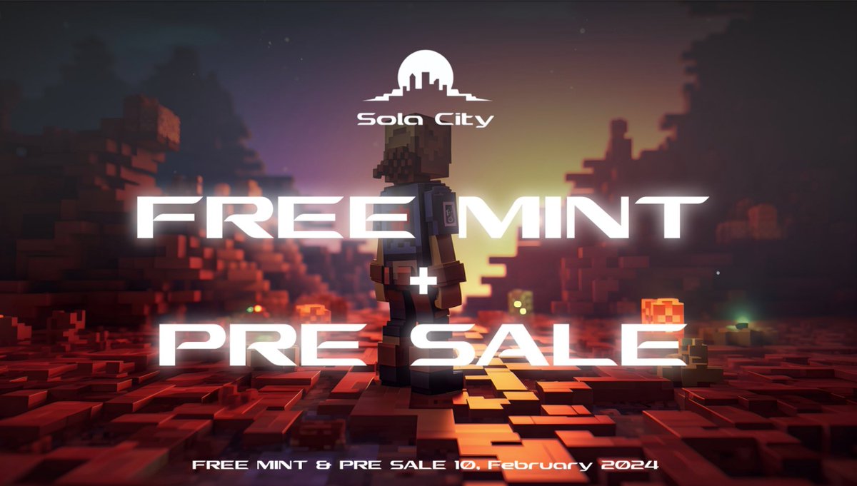 quschdnjs's tweet photo. 兄弟们！！免费！！零撸！！
一定要了解Sola 城市😍#FREE MINT and PRE SALE🗓️2月10日🔥

🎁抽5个白名单 免费mint

1⃣：关注@sola_city和@quschdnjs
2⃣❤️🔁📝转发+ @ 3位好友
3️⃣ https://t.co/UZq4aRdYGH

路线图与展望：
🔹NFT 总价值超过 4900 SOL
🔹在索拉市拥有自己的土地（即将推出）
🔹可拓展的 NFT
🔹质押奖励（即将推出）

⏰24小时开奖