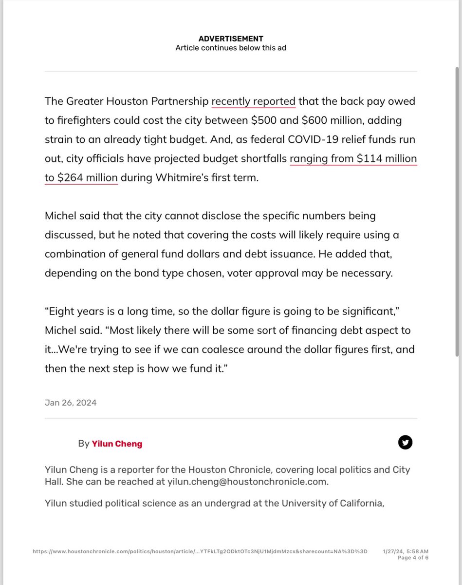 Dontmesswithtx_'s tweet photo. @FirefightersHOU Here’s pics of the article if you can’t open it https://t.co/aMemkcly2o
