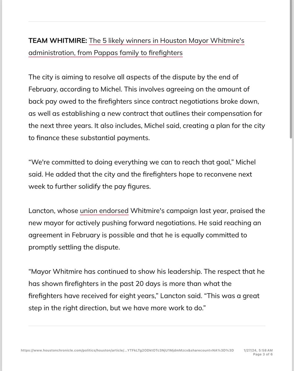 Dontmesswithtx_'s tweet photo. @FirefightersHOU Here’s pics of the article if you can’t open it https://t.co/aMemkcly2o