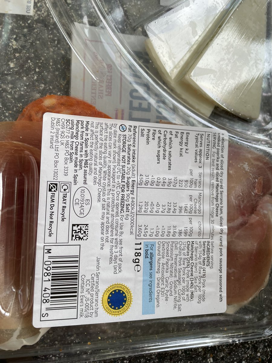 ijas666's tweet photo. @marksandspencer not sure what this was in my Parma ham. Deffo didn’t look appetising. Was on all four slices. Don’t have time to take it back sadly. didn’t have a receipt. Did use my sparks card though. https://t.co/T6wTlNvchf