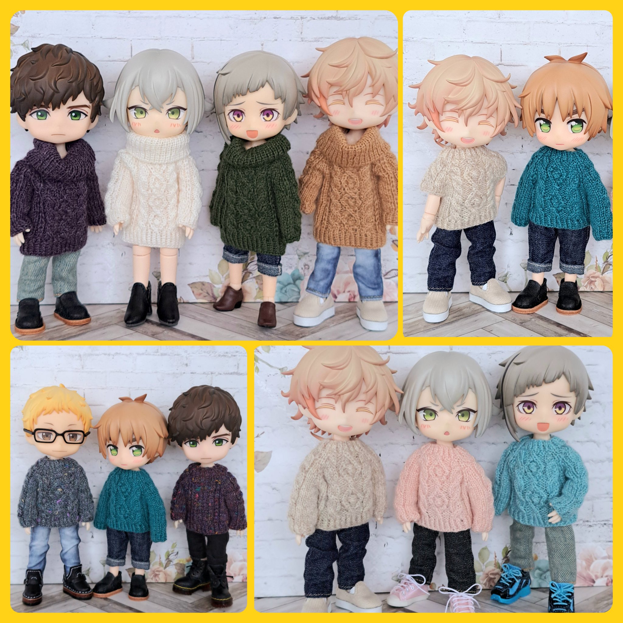 ✾ᵗʱᵃᵑᵏᵧₒᵤ販売×7✾【オビツ11】おでかけひまわりドレス①ガラスドーム付 大好きなひまわり色のドレス。とにかくこの鮮やかなビタミン