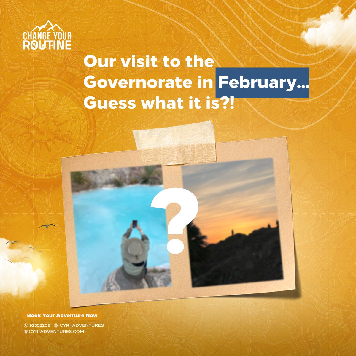 cyr_adventures's tweet photo. خلونا نختبر ثقافتكم السياحية 

أي محافظة ؟ 😏

____

Let’s test your tourism 
knowledge.

Which governorate
? 😏

•

#غير_روتينك #سلطنة_عمان #هيثم_بن_طارق #هايكنج #فيافيراتا #البريمي #الداخلية #الظاهرة https://t.co/mU4yuSCA6v