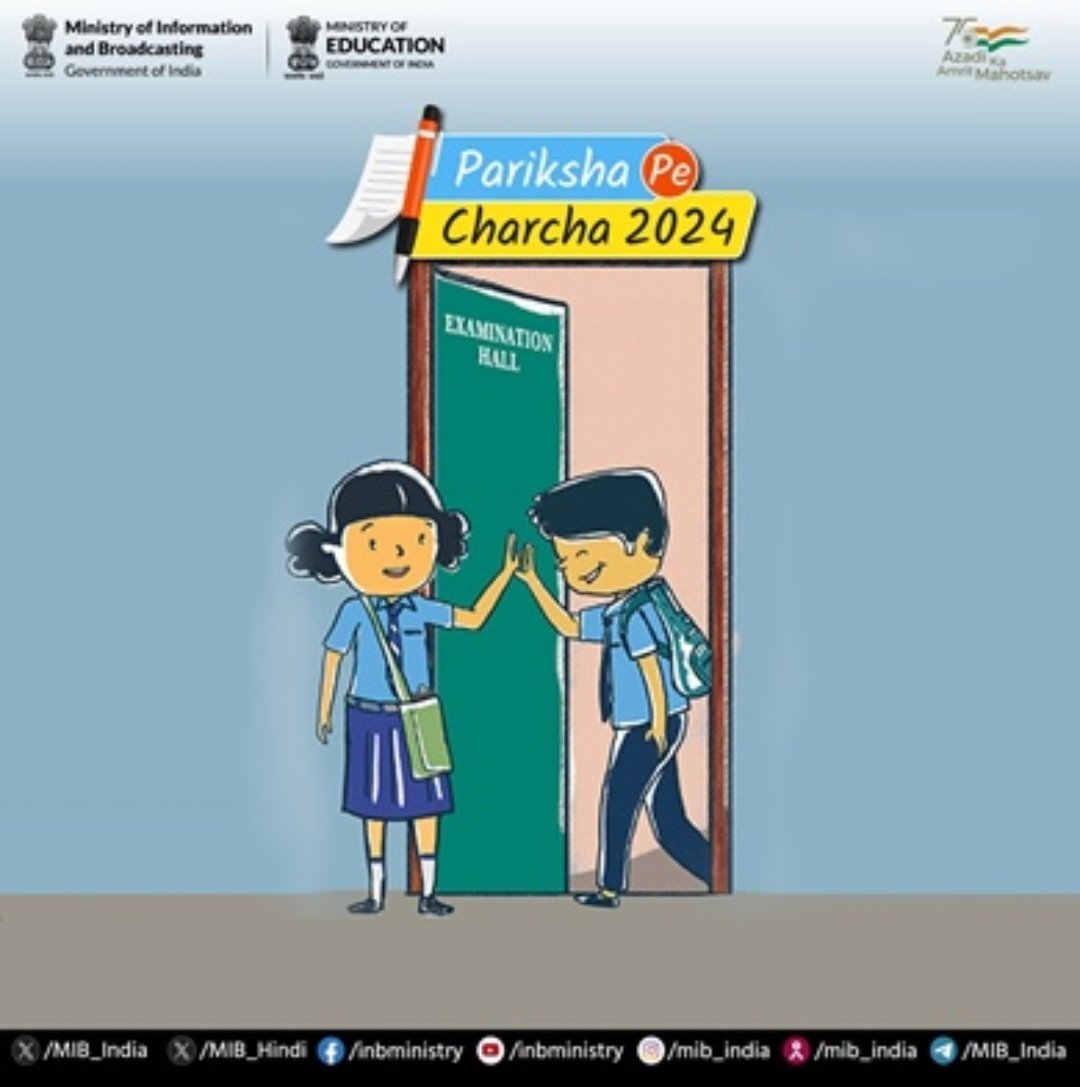 kvafspurnea's tweet photo. Break the ice on exam stress and unlock the secrets to stress-free exams!📚🎒

Get ready for the ultimate exam prep pep talk with #ParikshaPeCharcha!✍🏻📑

Participate now in #PPC2024 to interact with PM Narendra Modi and get a booster dose of motivation!🎓
#ParikshaPeCharcha2024 https://t.co/Kbw0iKCYRl