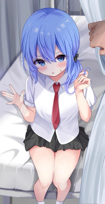 授業抜け出してこっそり保健室で密会する子 