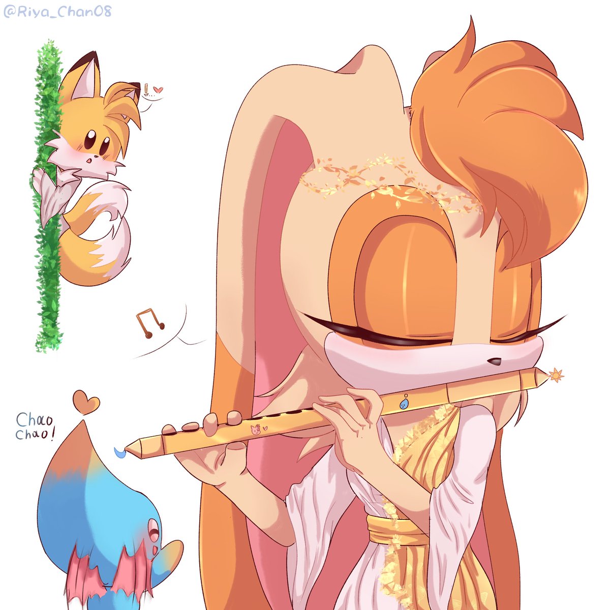 Riya_Chan08's tweet photo. Somewhere in the Chao garden.. 🎶
#Taiream #TailsxCream #SonicTheHedgehog https://t.co/T4Kb5hzGEW