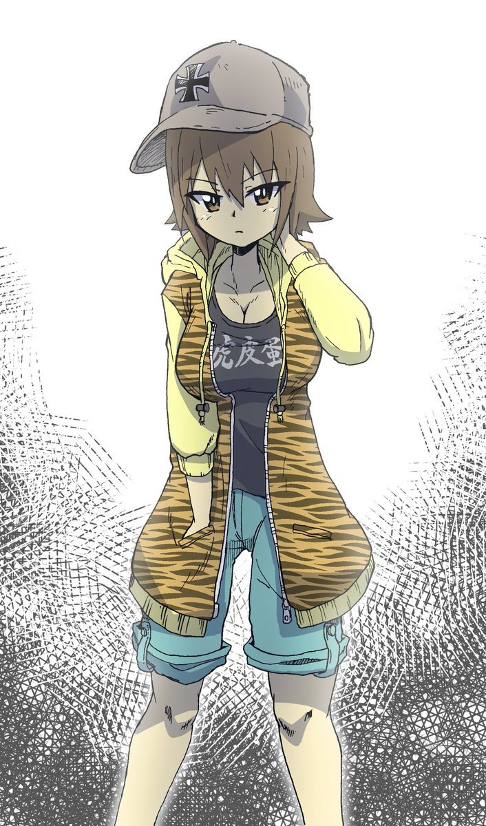 スマホ塗り時代の過去絵隊長!
#新作カットが来たので応援でタイチョー絵晒す