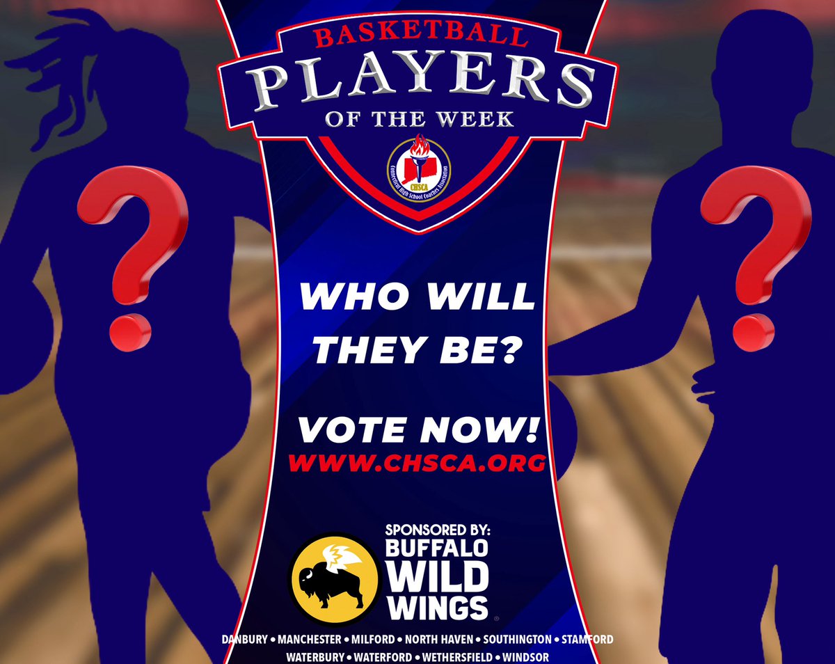 CHSCA (@cthsca) on Twitter photo Without further delay, we are proud to launch the CHSCA Boys’ & Girls’ Basketball Player of the Week Program! In partnership with <a href="/nfpsports/">NFP Brands</a> & thanks to our loyal sponsor <a href="/BWWings/">Buffalo Wild Wings</a> we will recognize the best of #ctbb & #ctgb through the rest of the season! <a href="/NFP_CTEast/">NFP Sports - CT East</a> <a href="/NFP_CTWest/">NFP Sports-CT West</a> Without further delay, we are proud to launch the CHSCA Boys’ & Girls’ Basketball Player of the Week Program! In partnership with <a href="/nfpsports/">NFP Brands</a> & thanks to our loyal sponsor <a href="/BWWings/">Buffalo Wild Wings</a> we will recognize the best of #ctbb & #ctgb through the rest of the season! <a href="/NFP_CTEast/">NFP Sports - CT East</a> <a href="/NFP_CTWest/">NFP Sports-CT West</a>