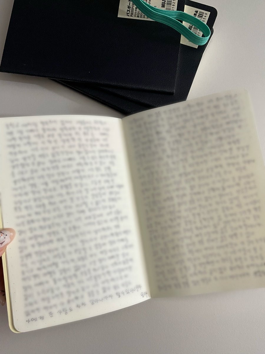 사이즈도 작고 필기감도 좋아서 맘에 쏙 드는 무지 노트! 계속 품절이었는데 재입고 됐길래 네권 더 샀다 비슷한 사이즈의 다른 노트들도 샀었는데 이상하게 종이가 미끌거려서 손이 잘 안가는데 이건 서걱서걱 잘 써져요 1500원의 행복