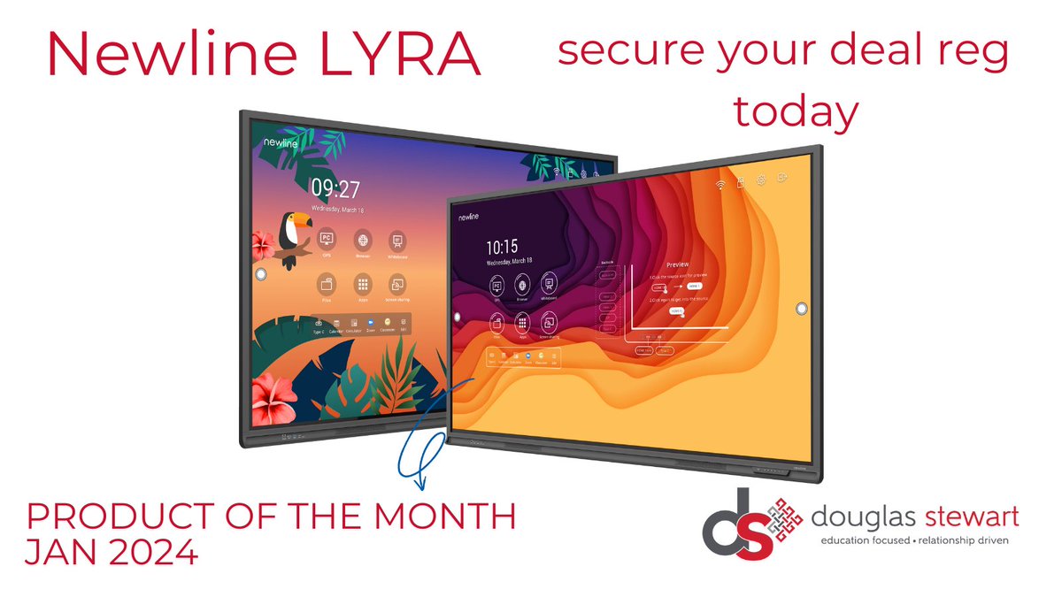 The Newline Lyra offers an immersive AV experience that will keep students captivated, with vibrant colours and crystal clear 4K pictures from every seat. Secure your deal reg today by contacting us!