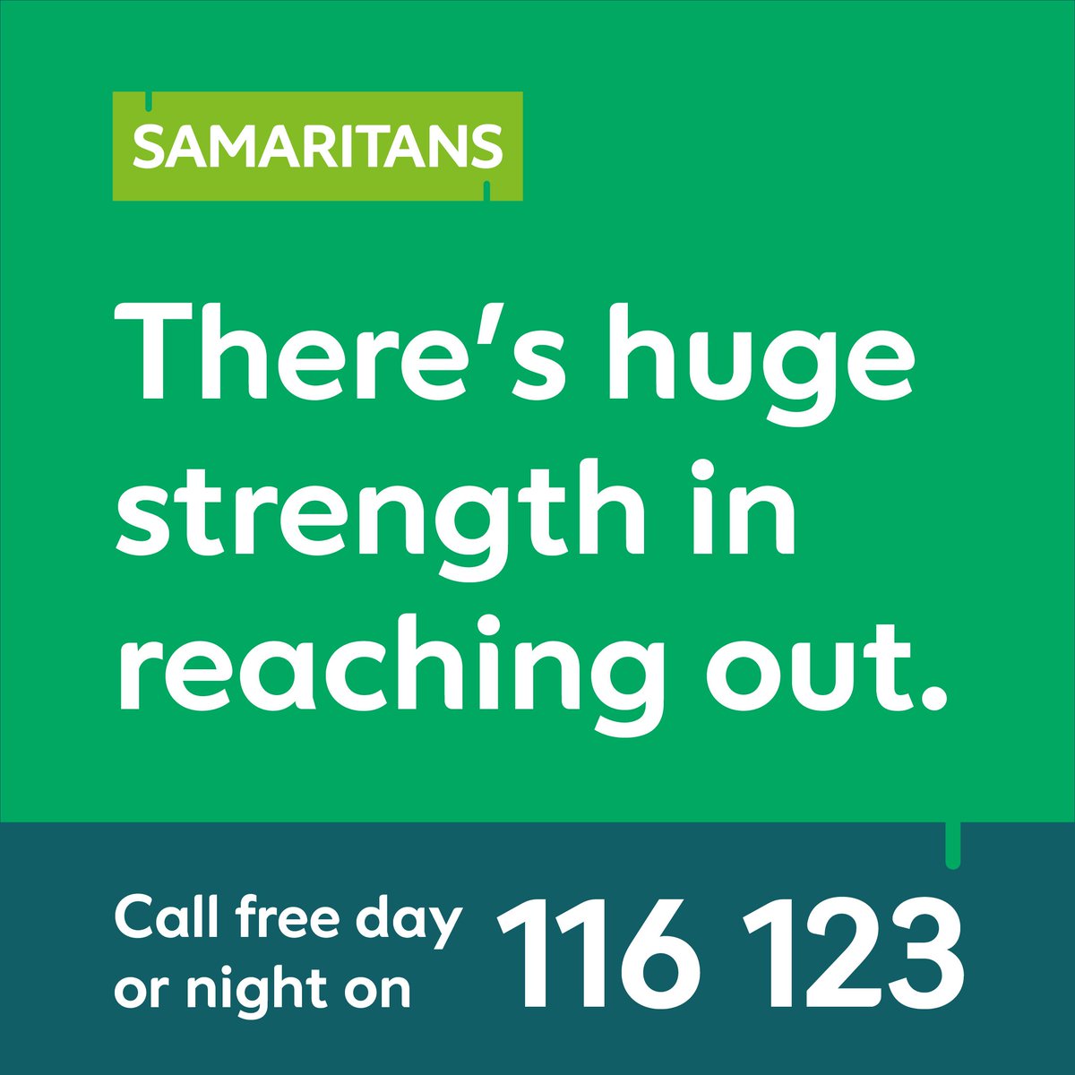 You don't have to face anything alone. We're here 24/7 if you need us 💚