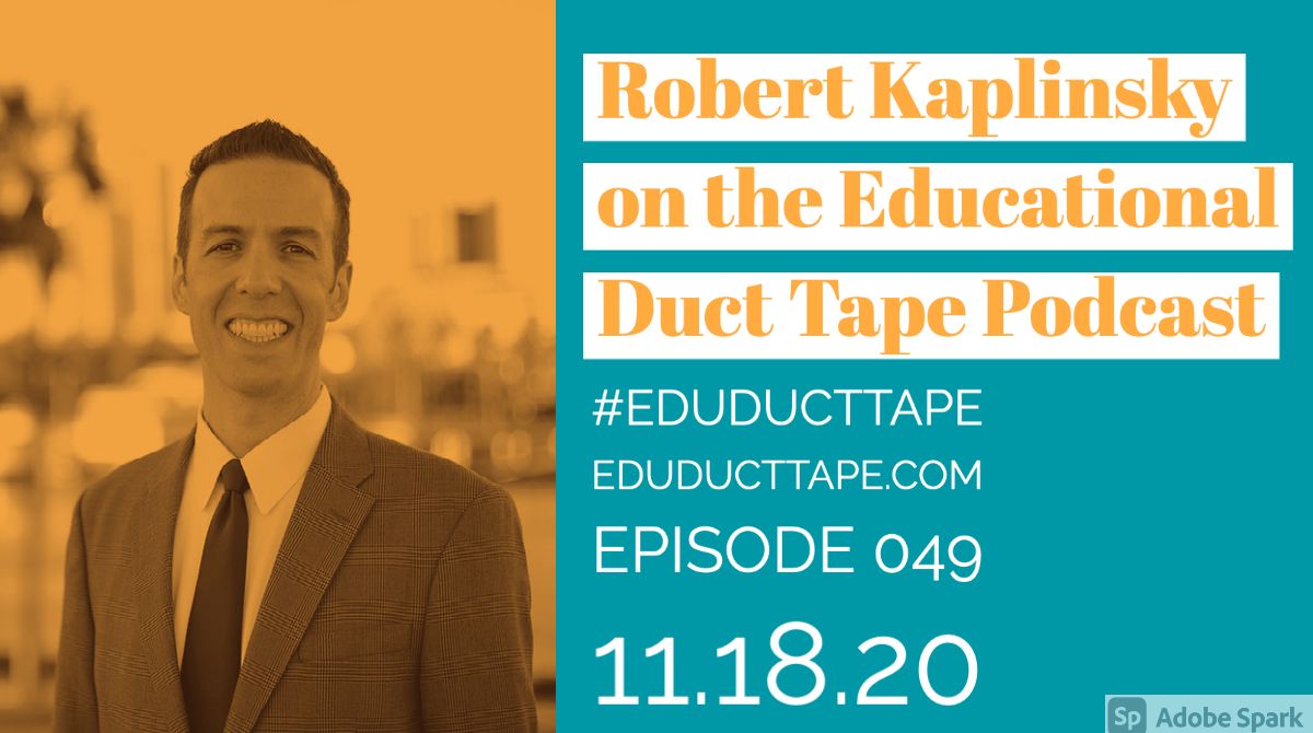 JakeMillerEdu's tweet photo. Have you heard #MathEd guru @RobertKaplinsky's appearance on #EduDuctTape?

He answers 👉  "How do I teach mathematical problem solving digitally?"

#GoogleCE #ETCoaches #GoogleET #hyperdocs #Edu https://t.co/FI4JOLMJmF