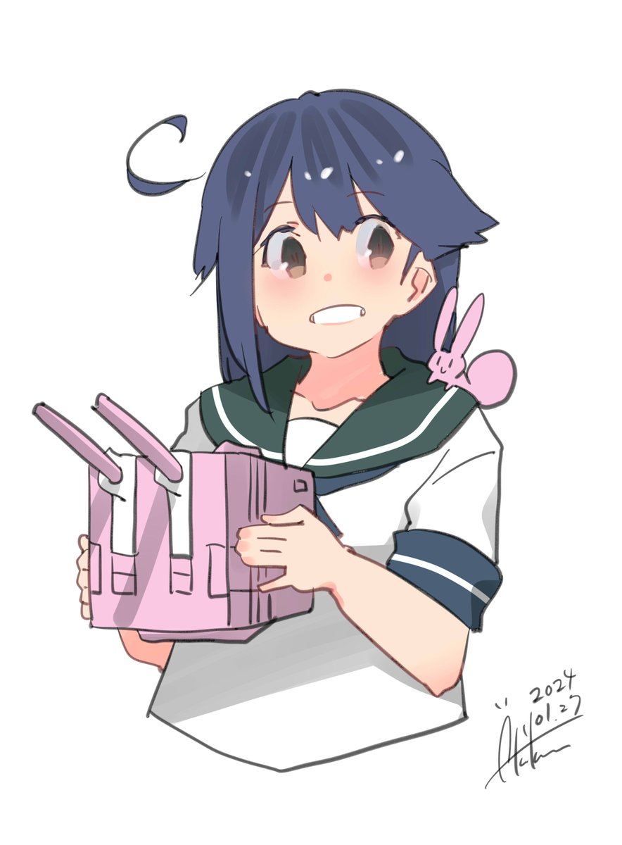 艦これ「潮『潮もお手伝いします!』#艦これ #潮 」|あき缶@inicaのイラスト