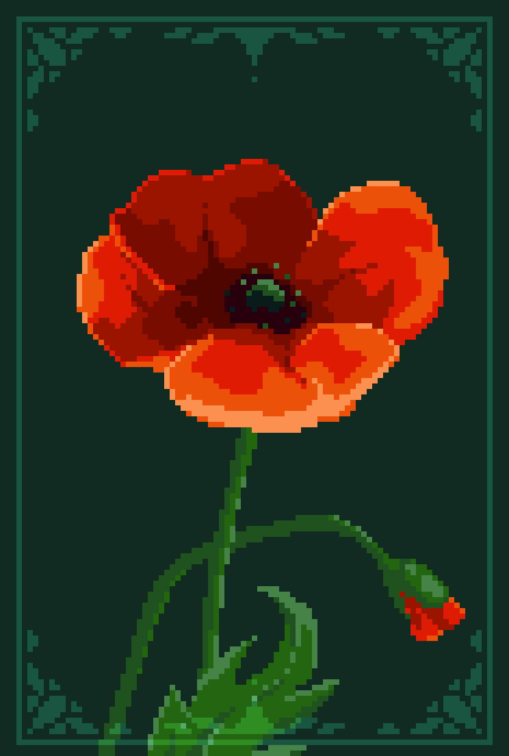#aseprite #pixelart #poppy #ドット絵