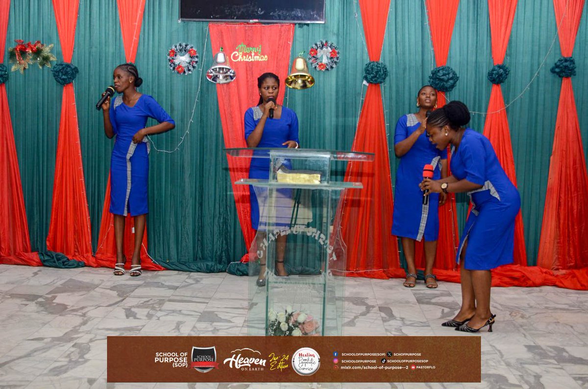 Schofpurpose's tweet photo. "But now bring me a minstrel..."
The minstrel tribe leading us into worship ministration to usher in the Word and Impartation session.

#schoolofpurpose
#heavenonearth
#january2024edition
#healingandpropheticservice https://t.co/BeR0f1yVq2