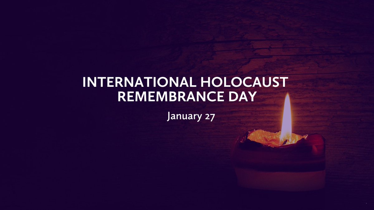 Jan. 27 marks Int. #HolocaustRemembranceDay —the anniversary of the liberation of Auschwitz-Birkenau. On this day, let us all pledge to stand against antisemitism, &amp; all hatred, in all its forms. 

#Laurier's flag will fly at half-mast in memory of the victims of the Holocaust.