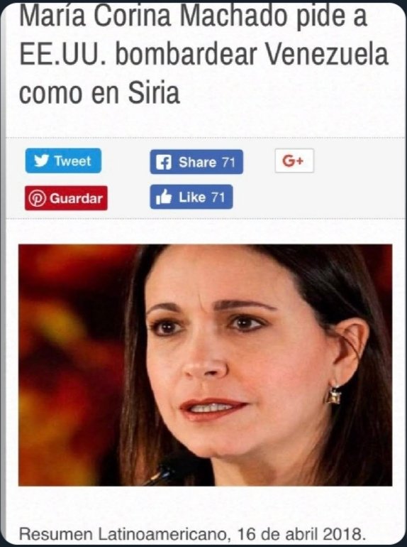 Maria corina una VERGÜENZA !