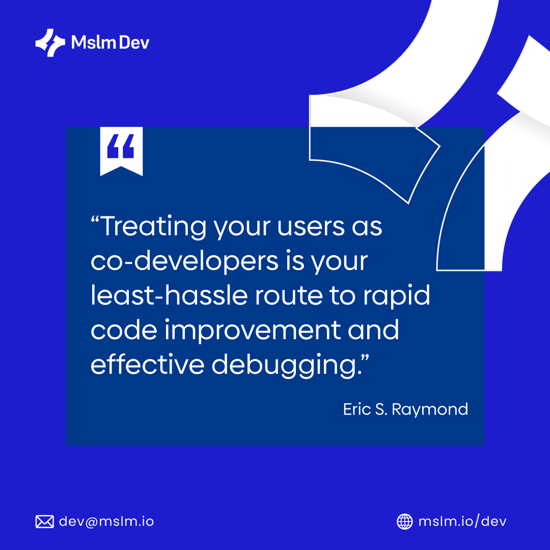 mslmdev's tweet photo. It is always essential to think from the user's perspective to deliver the best product. What's your take on this, programmers?

#mslm #mslmdev #programmers #techworld #techindustry https://t.co/rdAuZmC8sm
