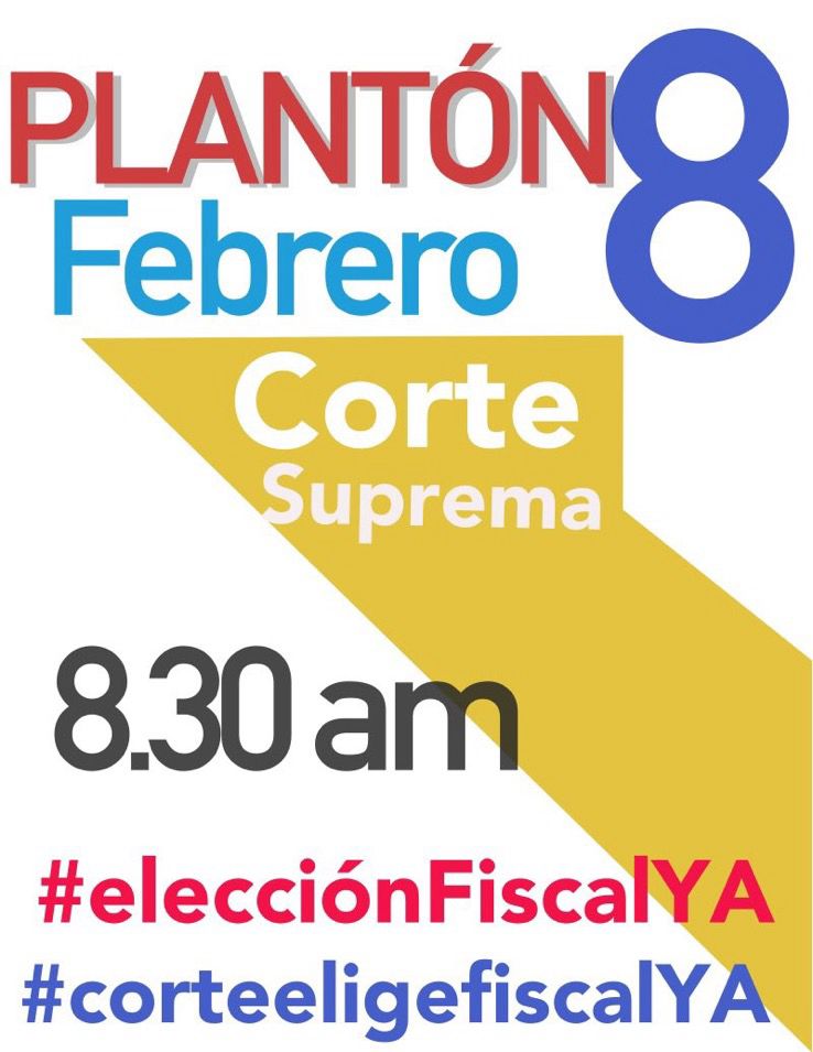 Quién dijo yo?

Vamos el 8 de febrero a la Corte Suprema de Justicia. 

Gran plantón para exigir elección de fiscal ya.

RT, RT RT RT