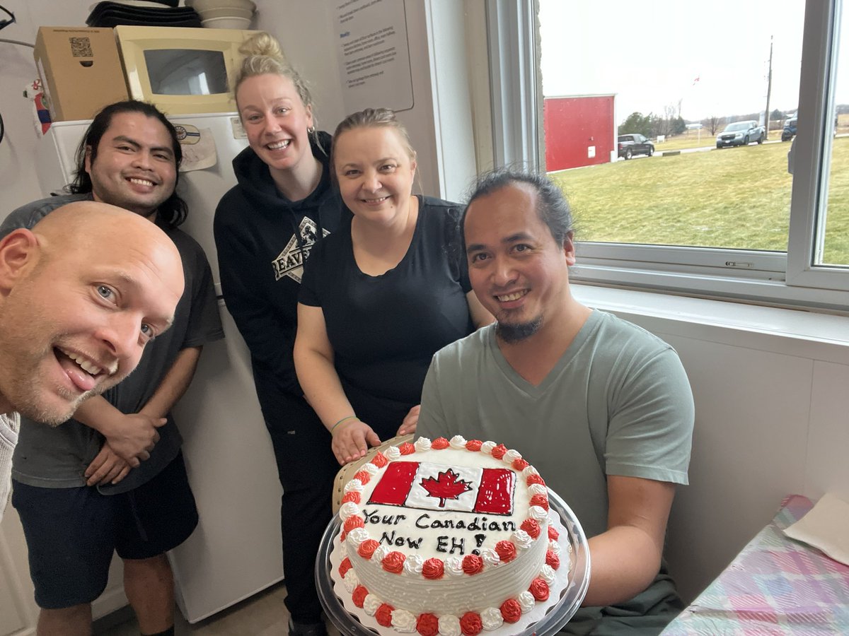 Celebrated Jefferson’s becoming a Canadian citizen yesterday! We’re proud of him. Jefferson has been a member of our team for 9 years and we couldn’t do it without him (and the rest of our team!).