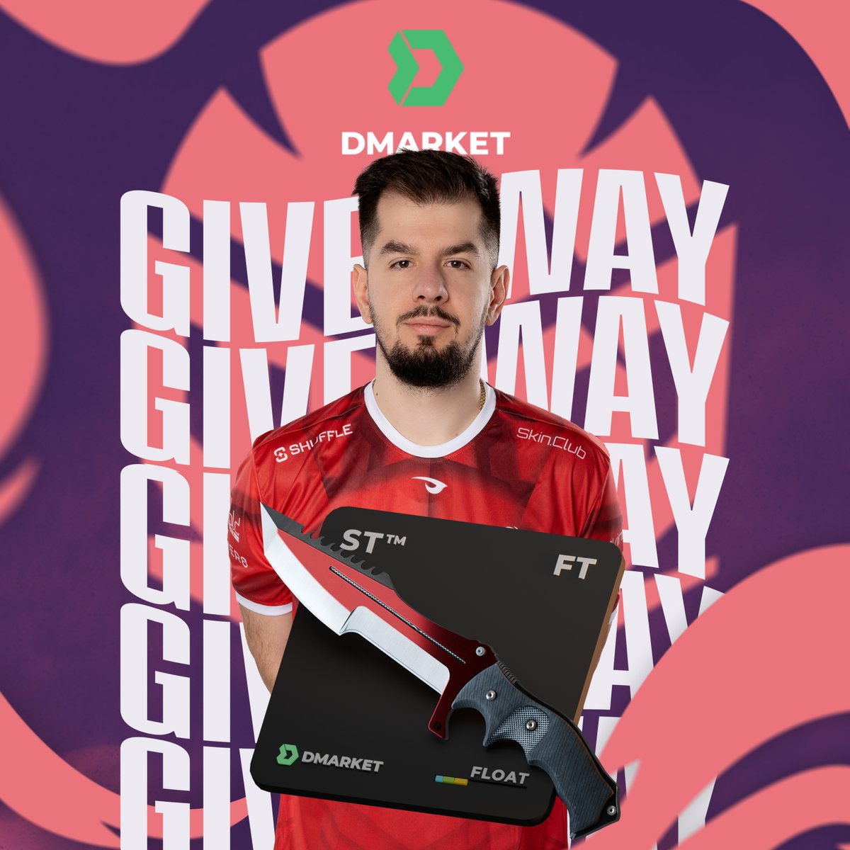 rallenHulk's tweet photo. Let's celebrate the upcomming RMR with a Skin Giveaway for you guys 😎 
- Follow me
- Follow @DMarket
- Retweet 
- Sign up here 📌 https://t.co/EiuBnyNe5C  
- Tag a friend that need a Skin  

Giveaway ends 14.02.2024  
#ad