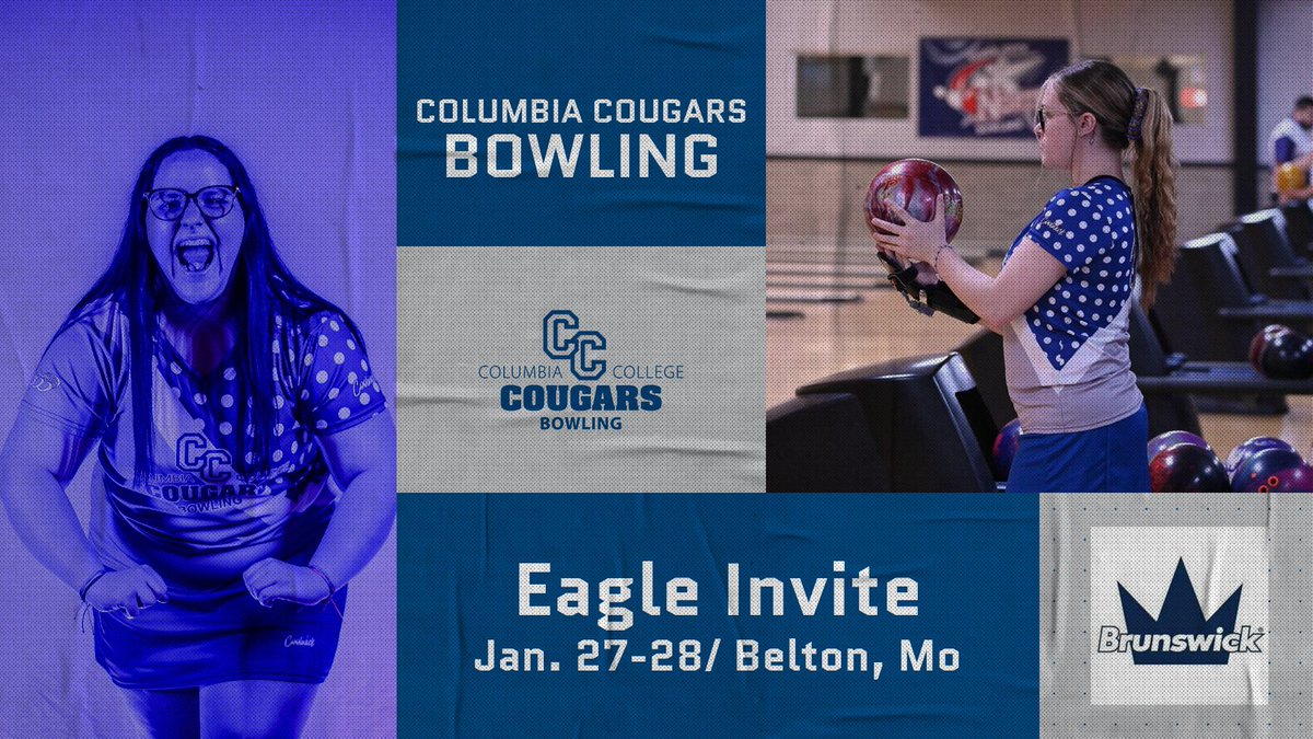 CCCougarBowling's tweet photo. Tournament #7 loading.. Back in action again, this week at the Avila Eagle Invite in Belton, Mo. Looking to build off of last week’s success and it starts today! #WeAreCC #brandsofbrunswick https://t.co/FTTPLF1v2K