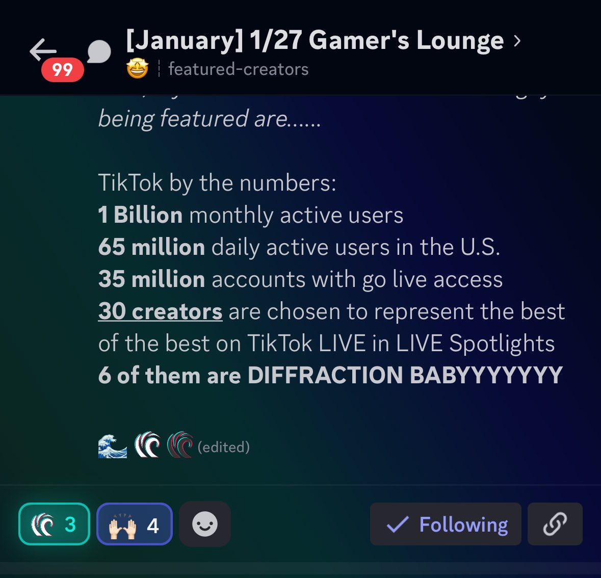 Joesott's tweet photo. Go check out the LIVE banner and support our Wavemakers! 

So so proud of each of these guys as this in-app feature was WELL earned! 

You’re looking at 6 creators who spent the last couple months fostering amazing communities and engaging streams. 

This could be you! 🌊🌊🚀🚀 https://t.co/WwYKQXZF8Z