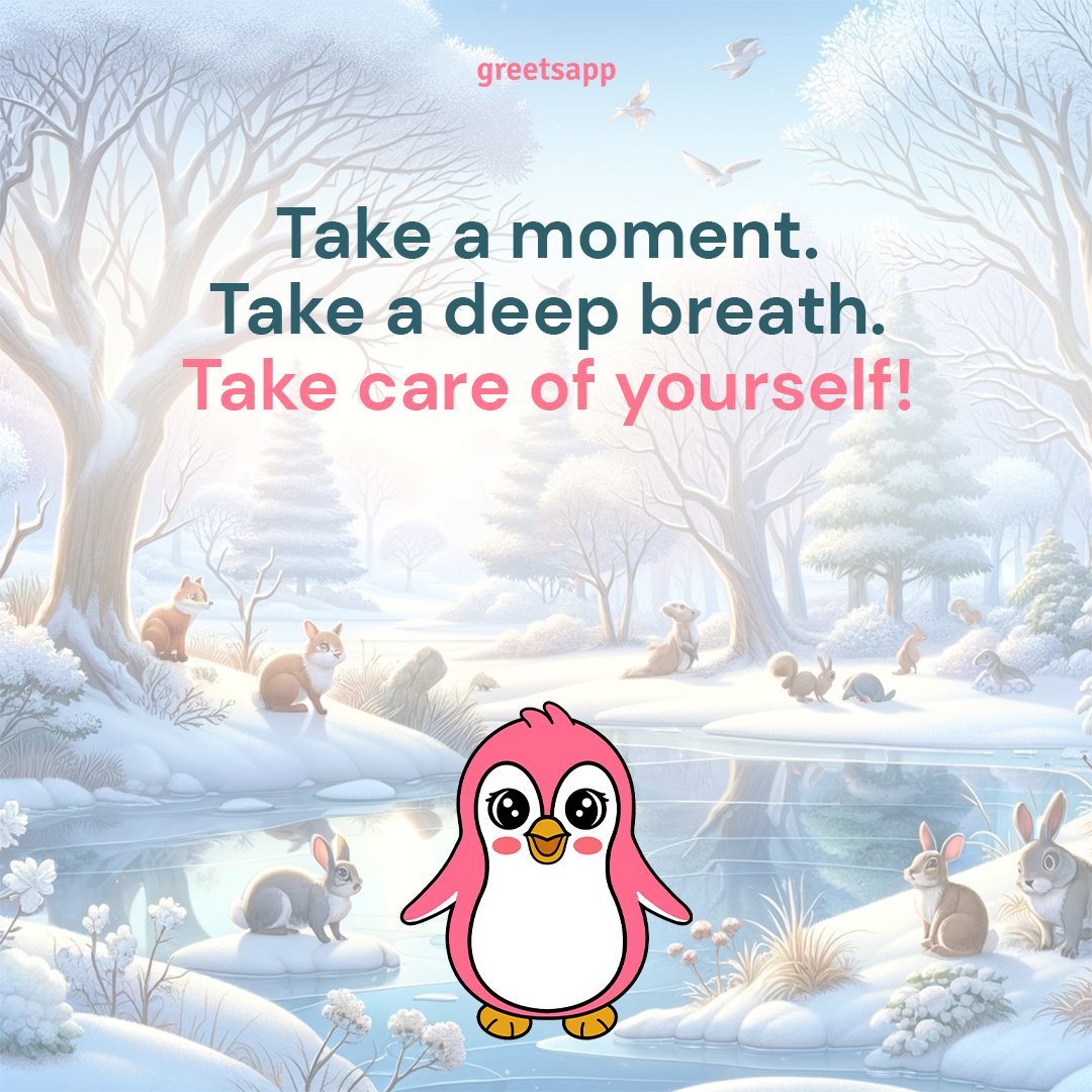 greets_app's tweet photo. Pause. Inhale. Exhale. This is your moment, a gentle reminder from GreetsApp to invest in self-care. 

#SelfCare #TakeAMoment #GreetsApp https://t.co/dAwBKK5tKj