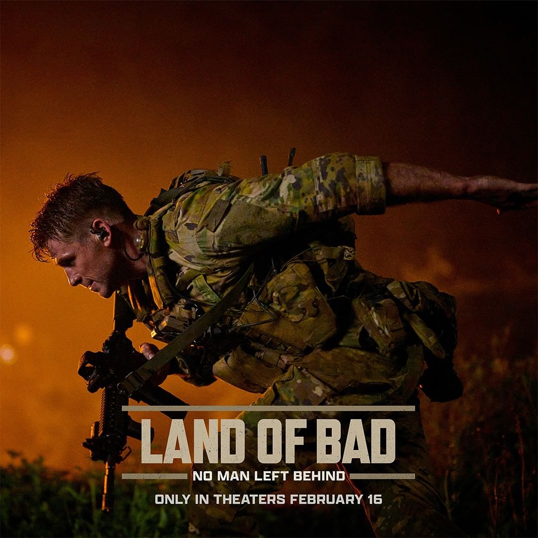 PicturesPVR's tweet photo. Buckle up for an action-packed experience in the #LandOfBad! 🪖🎬 Helmets on, and join the gang.
Coming to cinemas on Feb 16!
.
.
.
#LandOfBadMovie #RussellCrow #LiamHemsworth #LukeHemsworth #MiloVentimiglia #PVRINOXPictures https://t.co/vrQRbjw6tG