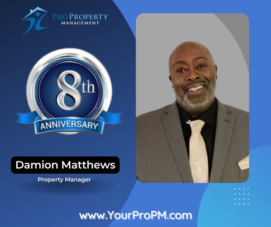 yourpropmct's tweet image. 🎉 Let&apos;s celebrate 8 amazing years with Damion Matthews at Pro Property Management! 🏠 Cheers to many more milestones ahead! 🥳👏

#PropertyPro #yourpropm #propropertymanagement #happyanniversarydame  🌟🎈