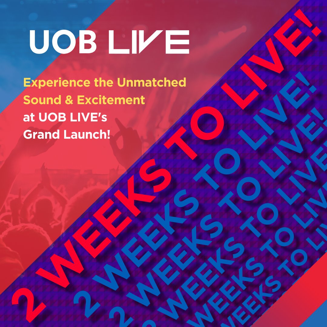 Counting Down: Only Two Weeks to Go! 
Anticipate the grand opening of “UOB LIVE,” the new epicenter for world-class entertainment and events.

#UOBLIVE #UOBLIVEHall #UOB #EmpoweringTheMoment #ASMGlobal #ASMGlobalAPAC
#WorldClassEntertainment #Emsphere #EmsphereBangkok